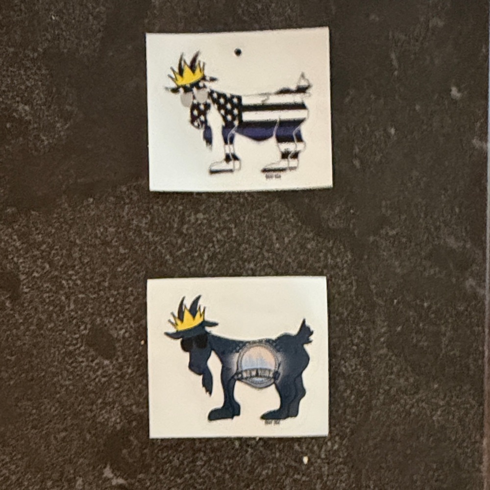 Playful Goat Sticker Pack in White, Black & Yellow